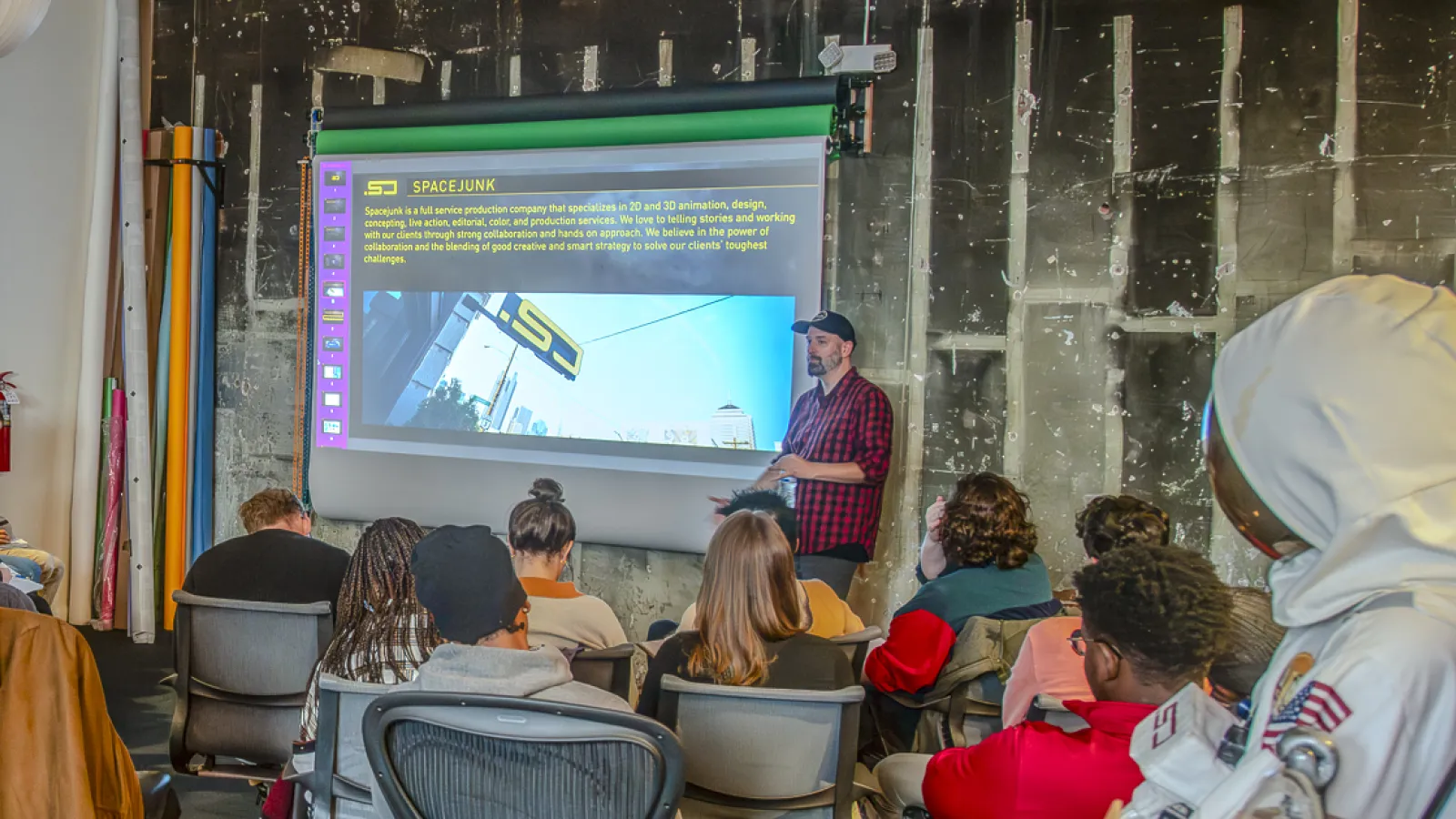 Students Listening at an Immersion Event