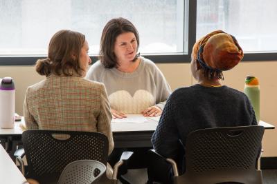Our Career Course Students get to practice their interview skills with OSU Alumni.