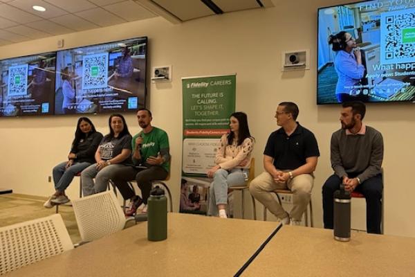 Panel of Fidelity employees answer questions from Ohio State students